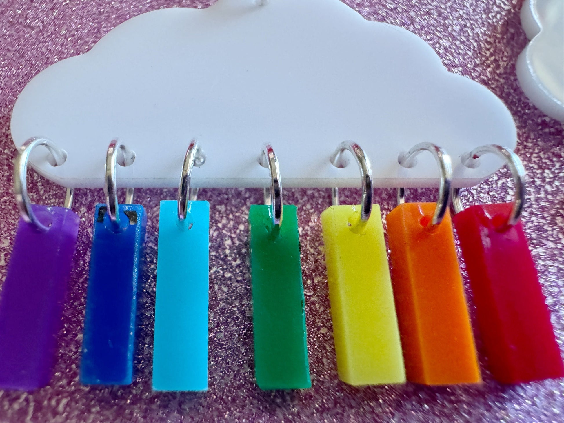 Rainbow Earrings: Laser Cut Acrylic Rainbow Clouds, Pride, Hawaii, Aloha, Summer Vibes, Happy, Colorful, Best Gifts for Her/Him/Them