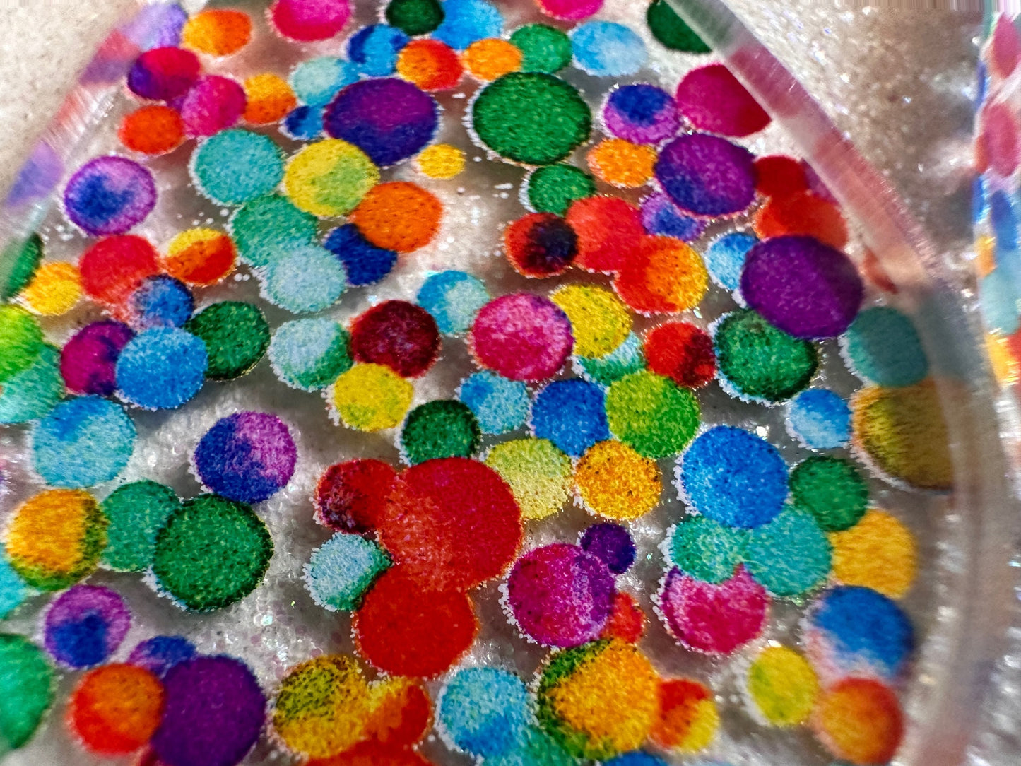 Rainbow Earrings: Laser Cut Acrylic Rainbow Dots, Pride, Aloha, Summer Vibes, Happy, Colorful, Colors, Art, Best Gifts for Her/Him/Them