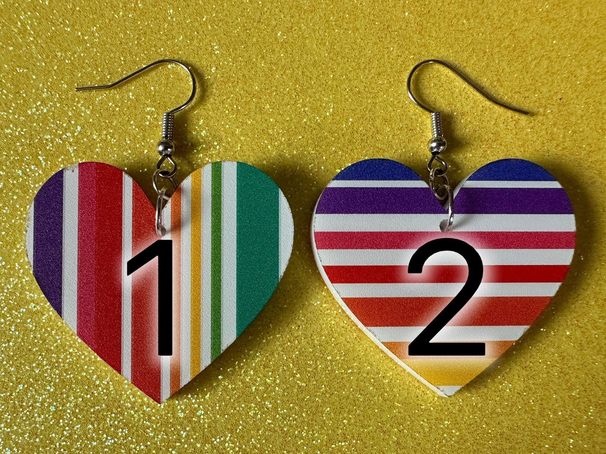Rainbow Earrings: Laser Cut Acrylic Rainbows, Pride, Hawaii, Aloha, Summer Vibes, Happy, Colorful Stripes, Best Gifts for Her/Him/Them