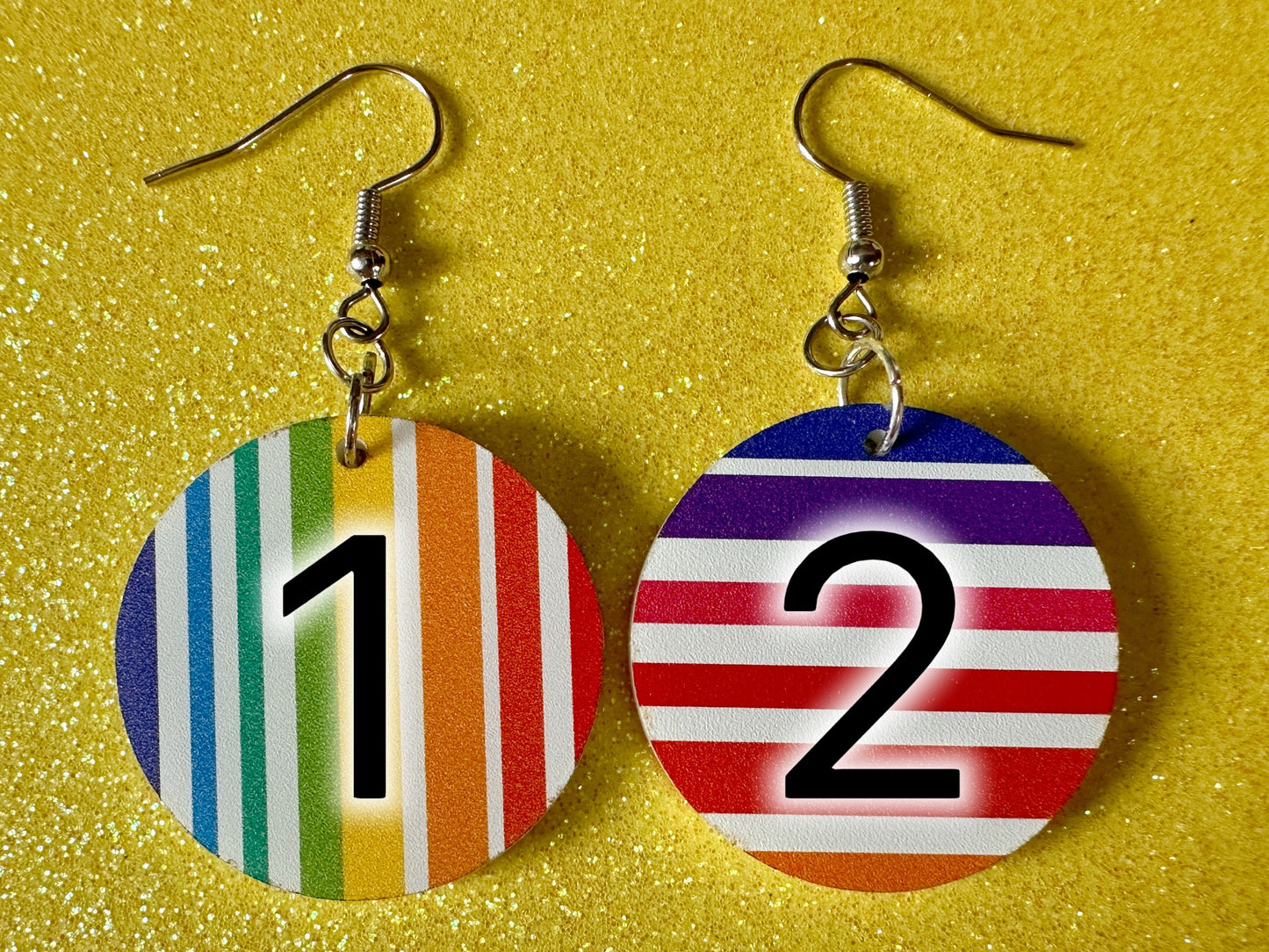 Rainbow Earrings: Laser Cut Acrylic Rainbows, Pride, Hawaii, Aloha, Summer Vibes, Happy, Colorful Stripes, Best Gifts for Her/Him/Them