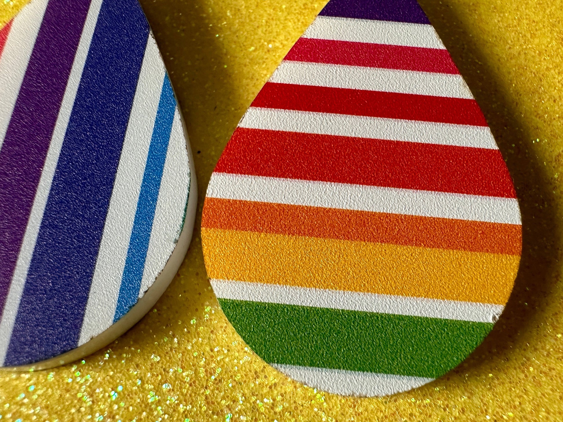 Rainbow Earrings: Laser Cut Acrylic Rainbows, Pride, Hawaii, Aloha, Summer Vibes, Happy, Colorful Stripes, Best Gifts for Her/Him/Them