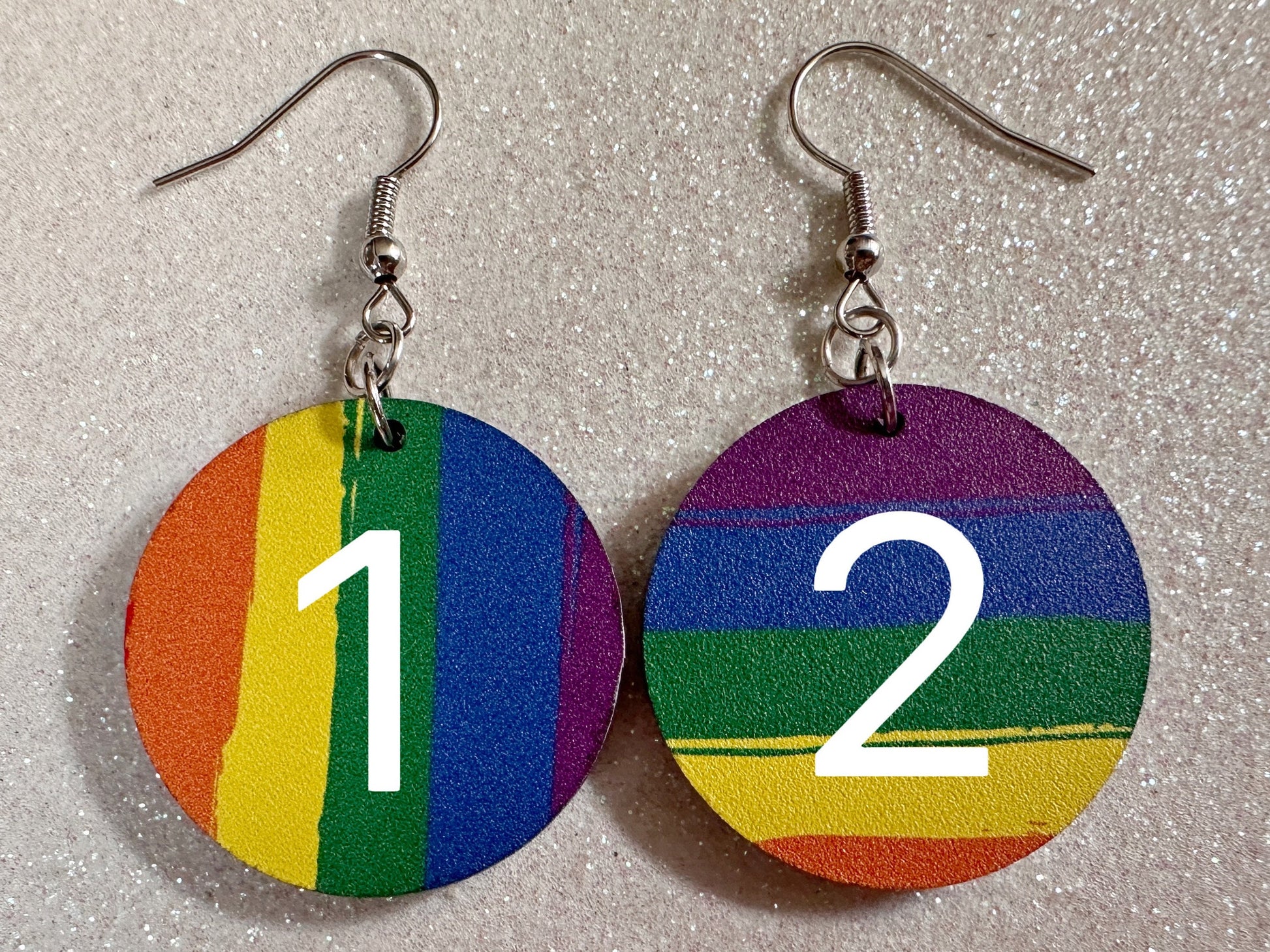 Rainbow Earrings: Laser Cut Acrylic Rainbows, Pride, Hawaii, Stripes, Summer Vibes, Happy, Colorful, Best Gifts for Her/Him/Them