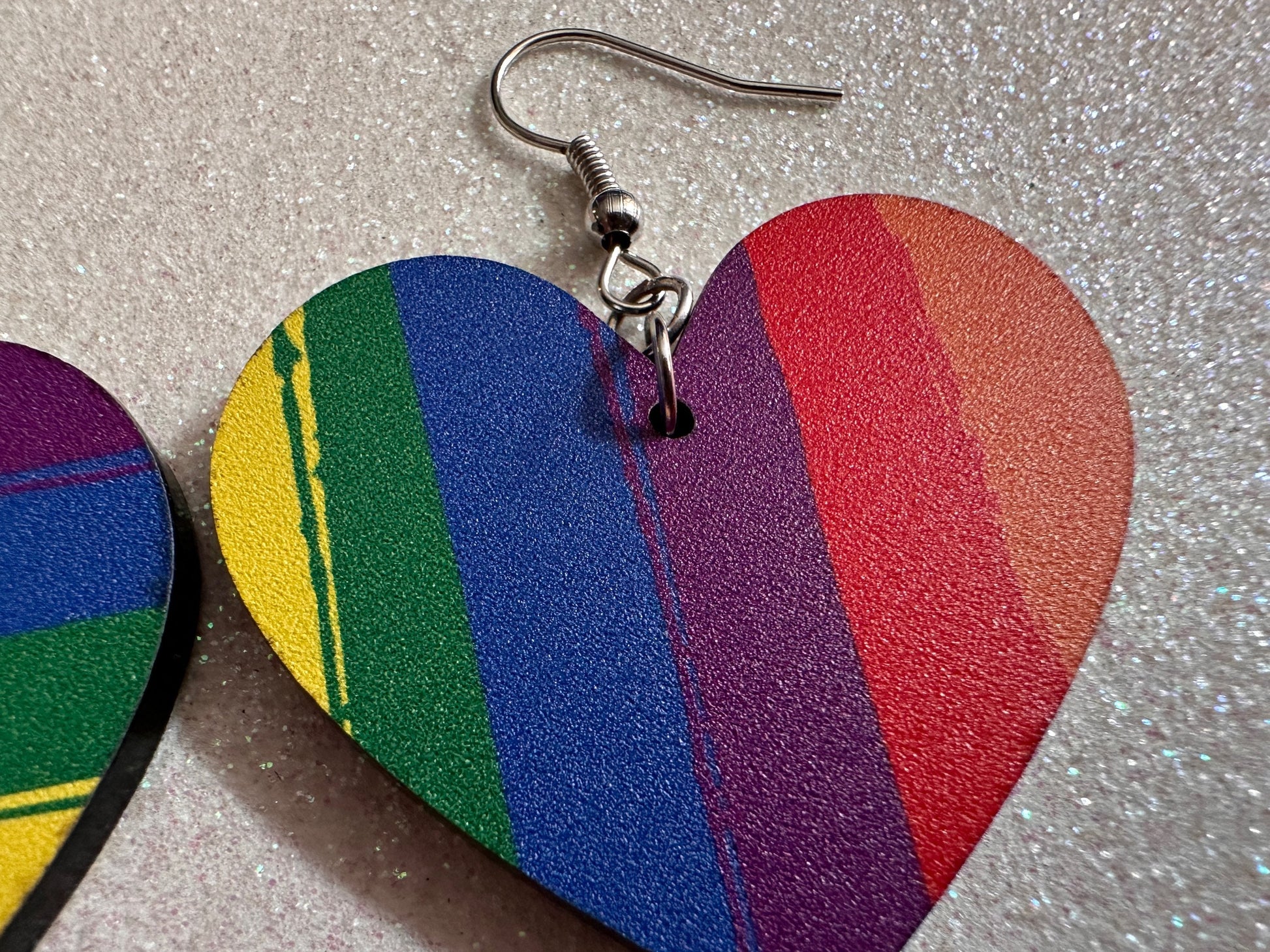 Rainbow Earrings: Laser Cut Acrylic Rainbows, Pride, Hawaii, Stripes, Summer Vibes, Happy, Colorful, Best Gifts for Her/Him/Them