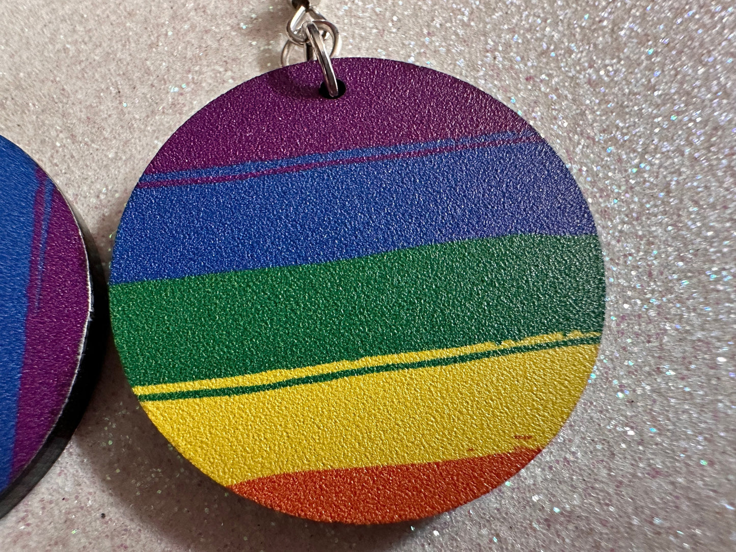 Rainbow Earrings: Laser Cut Acrylic Rainbows, Pride, Hawaii, Stripes, Summer Vibes, Happy, Colorful, Best Gifts for Her/Him/Them
