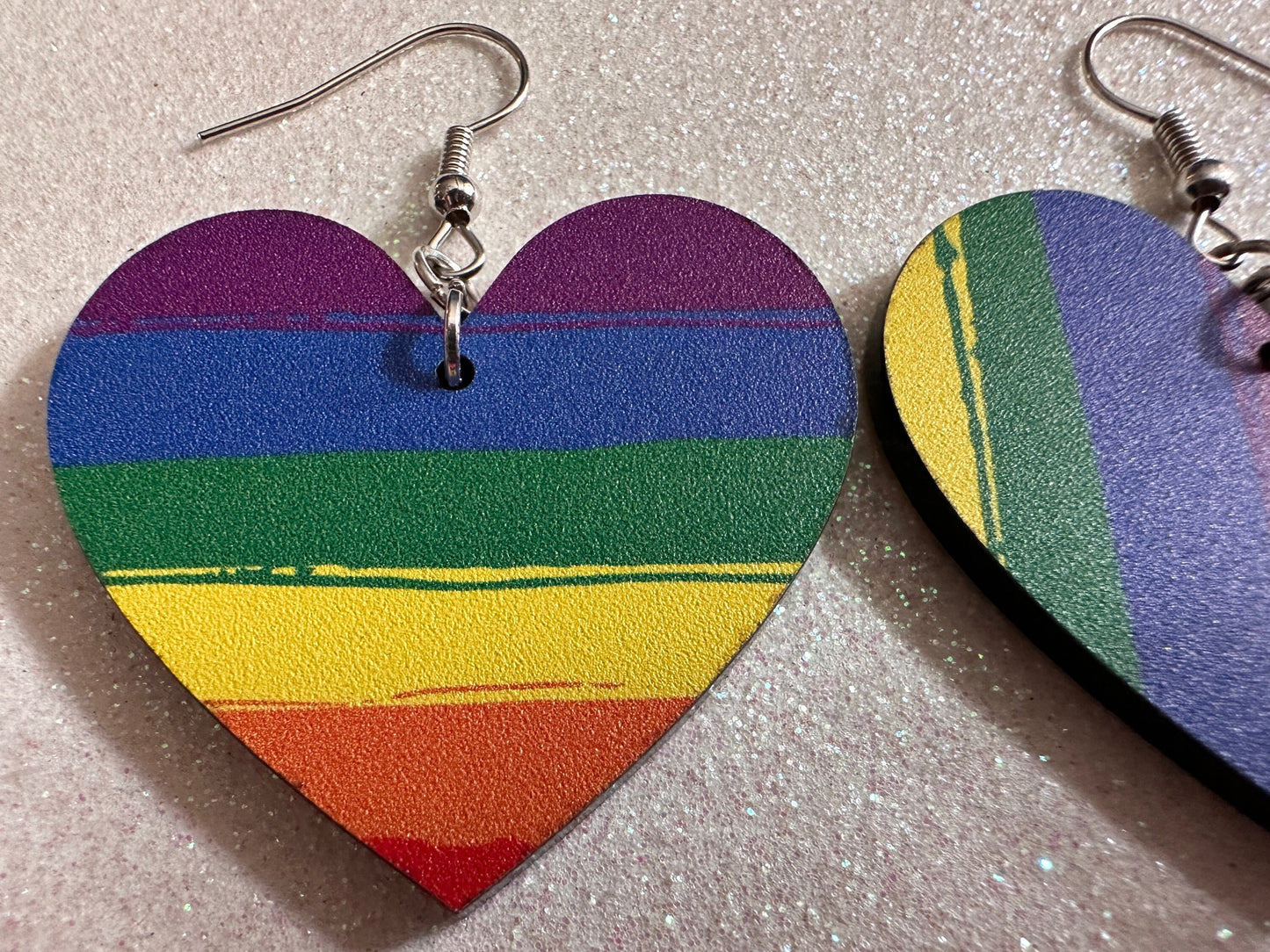 Rainbow Earrings: Laser Cut Acrylic Rainbows, Pride, Hawaii, Stripes, Summer Vibes, Happy, Colorful, Best Gifts for Her/Him/Them