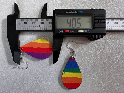Rainbow Earrings: Laser Cut Acrylic Rainbows, Pride, Hawaii, Stripes, Summer Vibes, Happy, Colorful, Best Gifts for Her/Him/Them