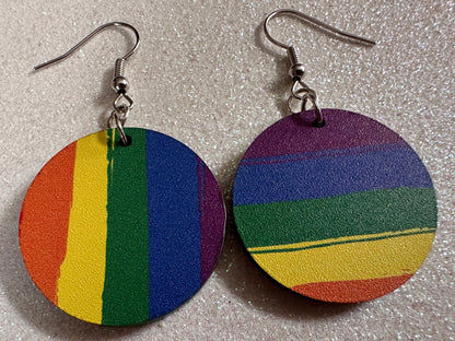 Rainbow Earrings: Laser Cut Acrylic Rainbows, Pride, Hawaii, Stripes, Summer Vibes, Happy, Colorful, Best Gifts for Her/Him/Them