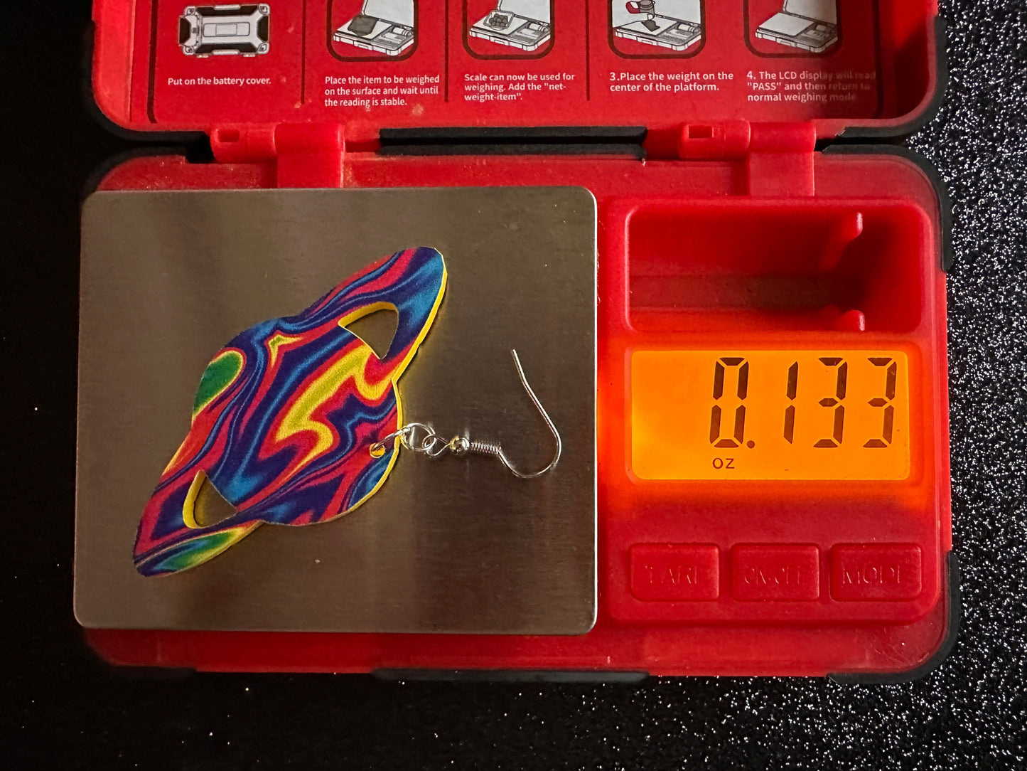 Rainbow Saturn Earrings: Laser Cut Acrylic Planets, Magic, Night Sky, Moons, Astrology, Astronomy, Space, Pride, Gifts for Her/Him/Them