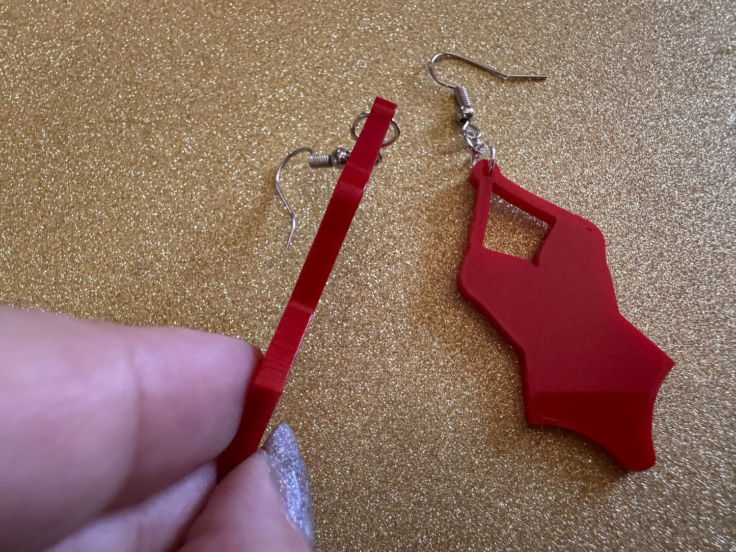 Red Bathing Suit Earrings: Laser Cut Acrylic Swimsuit Earrings, Beach, Swim, Swimming Lifeguard, Swimmer, Vacay, Best Gifts for Her/Him/Them