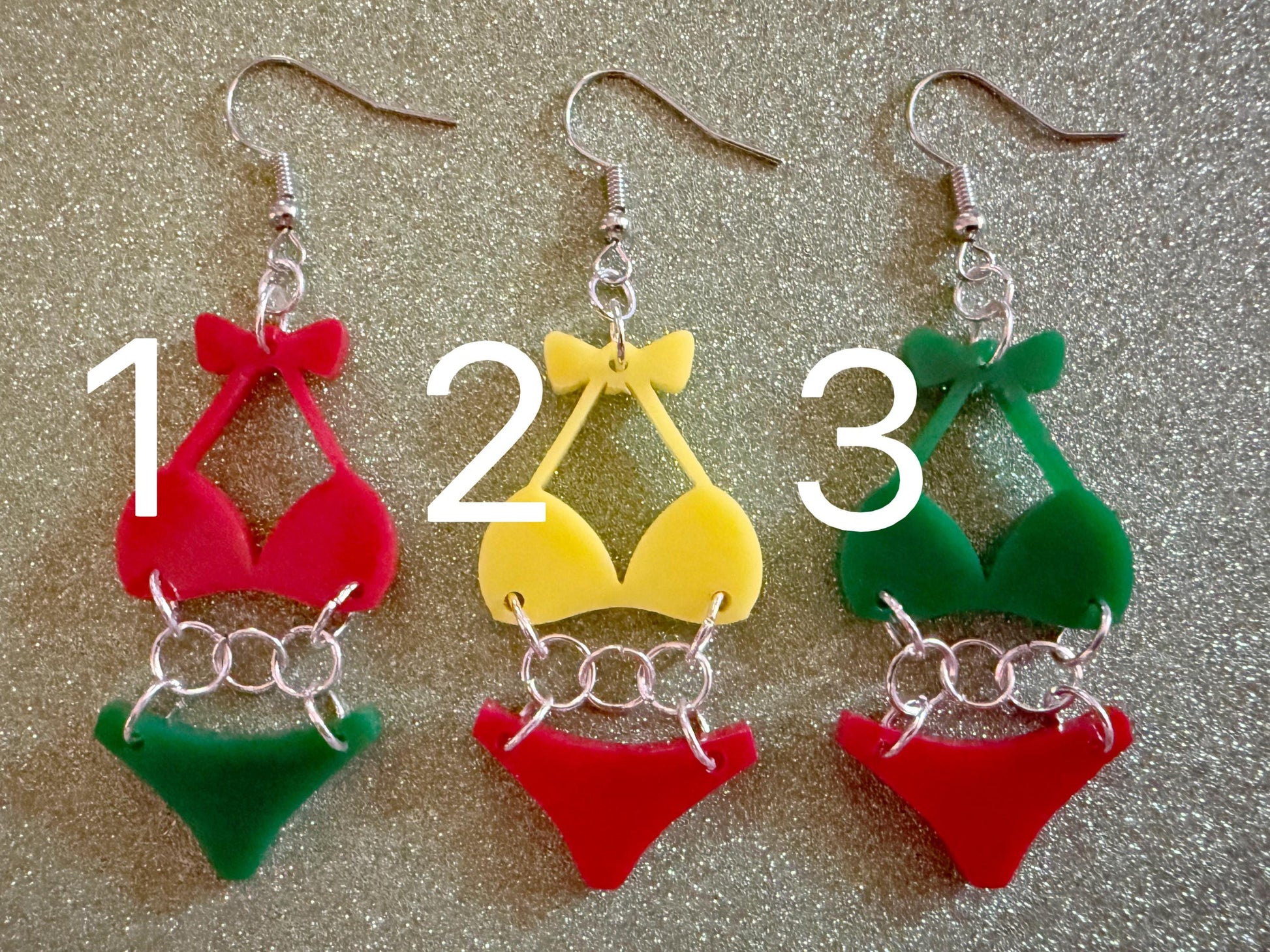 Red Bathing Suit Earrings: Laser Cut Acrylic Swimsuit Earrings, Beach, Swim, Swimming Lifeguard, Swimmer, Vacay, Best Gifts for Her/Him/Them