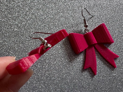 Red Bows: Laser Cut Acrylic Christmas Bows, Presents, Gifts, Xmas, X-mas, Birthday, Special, Best Gifts for Her/Him/Them