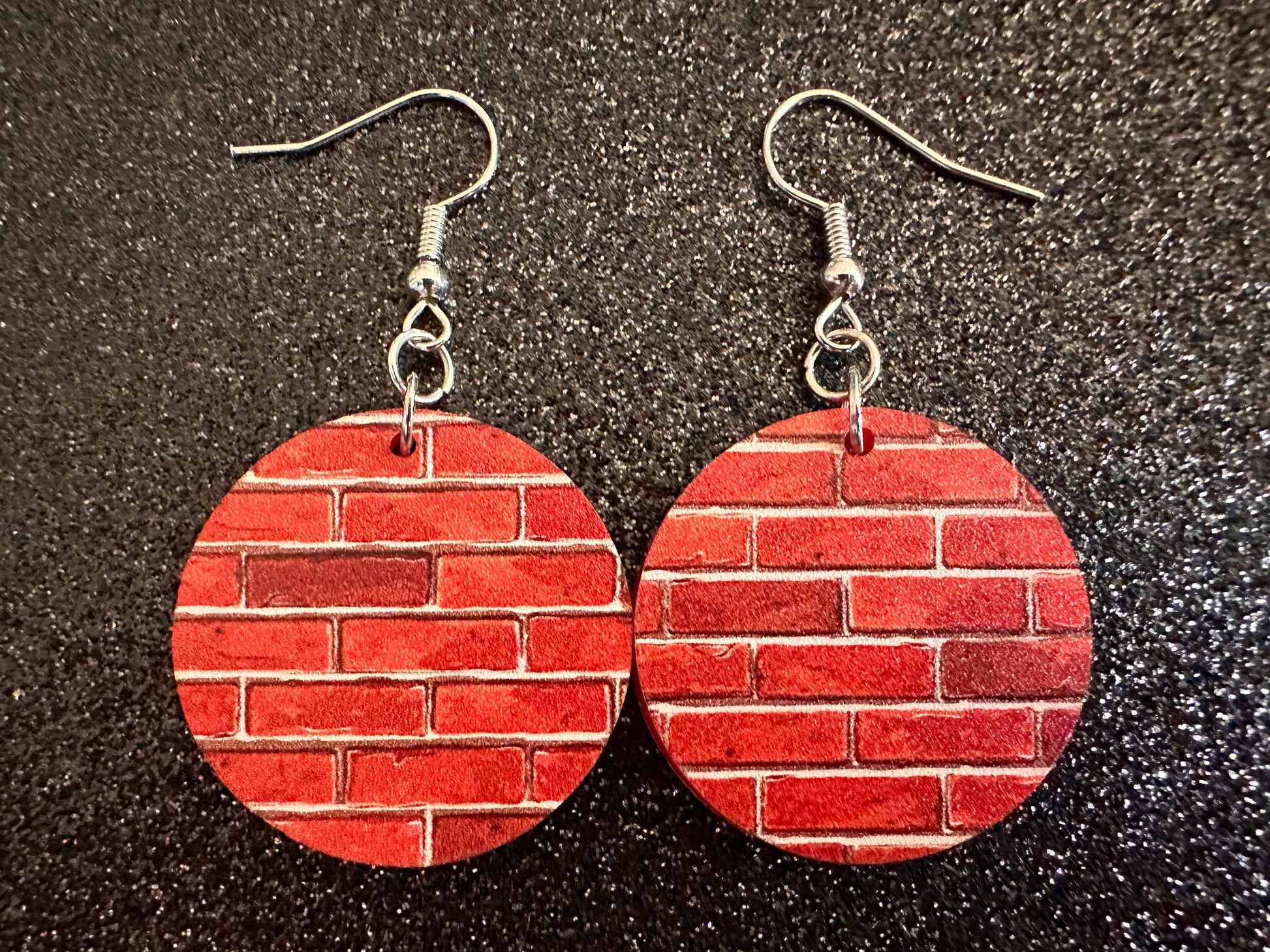 Red Brick Earrings: Laser Cut Acrylic Bricks, Brick Wall, Construction, Brick, Architecture, Building, Preppy, Best Gifts for Her/Him/Them