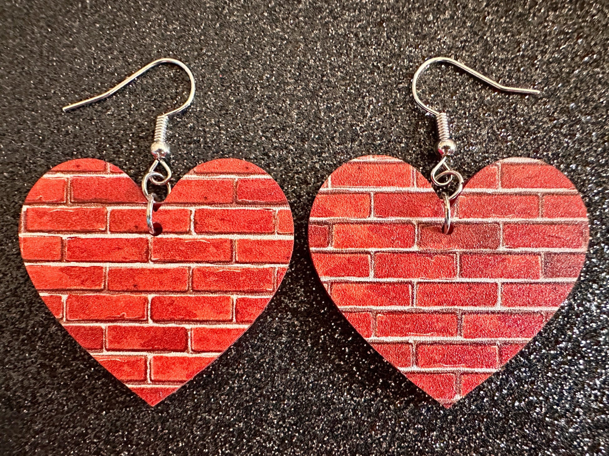 Red Brick Earrings: Laser Cut Acrylic Bricks, Brick Wall, Construction, Brick, Architecture, Building, Preppy, Best Gifts for Her/Him/Them