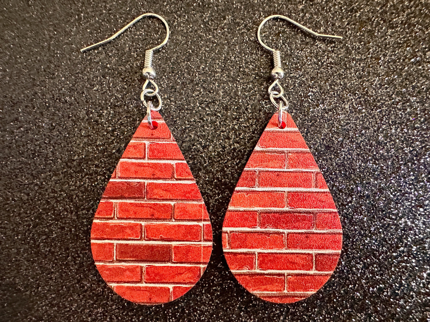 Red Brick Earrings: Laser Cut Acrylic Bricks, Brick Wall, Construction, Brick, Architecture, Building, Preppy, Best Gifts for Her/Him/Them