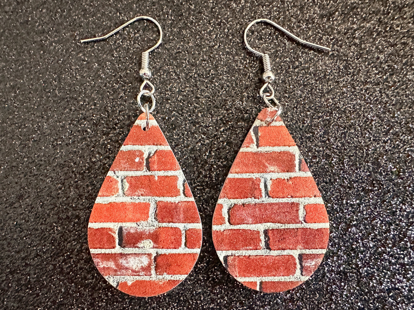 Red Brick Earrings: Laser Cut Acrylic Bricks, Brick Wall, Construction, Brick, Architecture, Building, Preppy, Best Gifts for Her/Him/Them