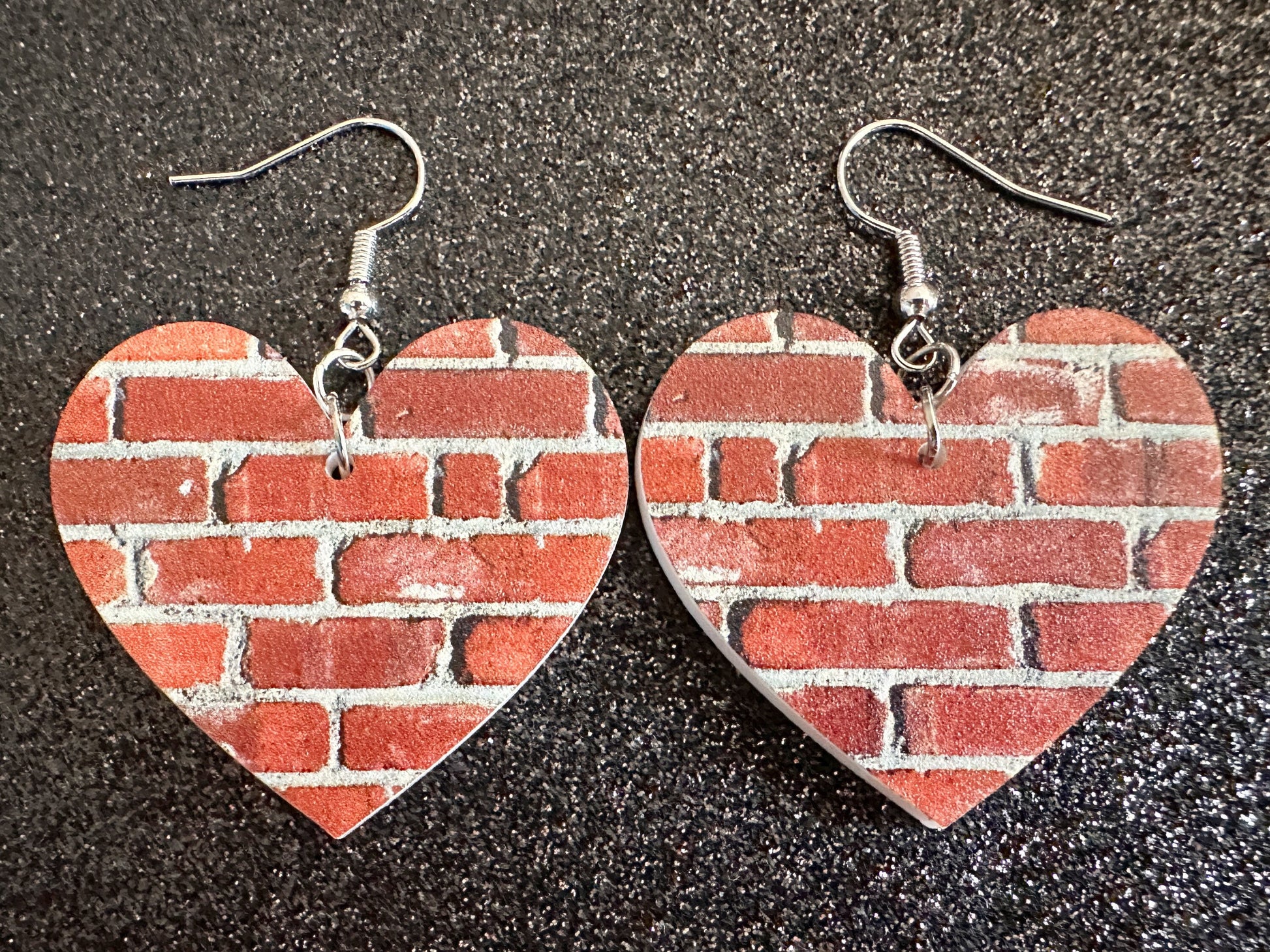 Red Brick Earrings: Laser Cut Acrylic Bricks, Brick Wall, Construction, Brick, Architecture, Building, Preppy, Best Gifts for Her/Him/Them