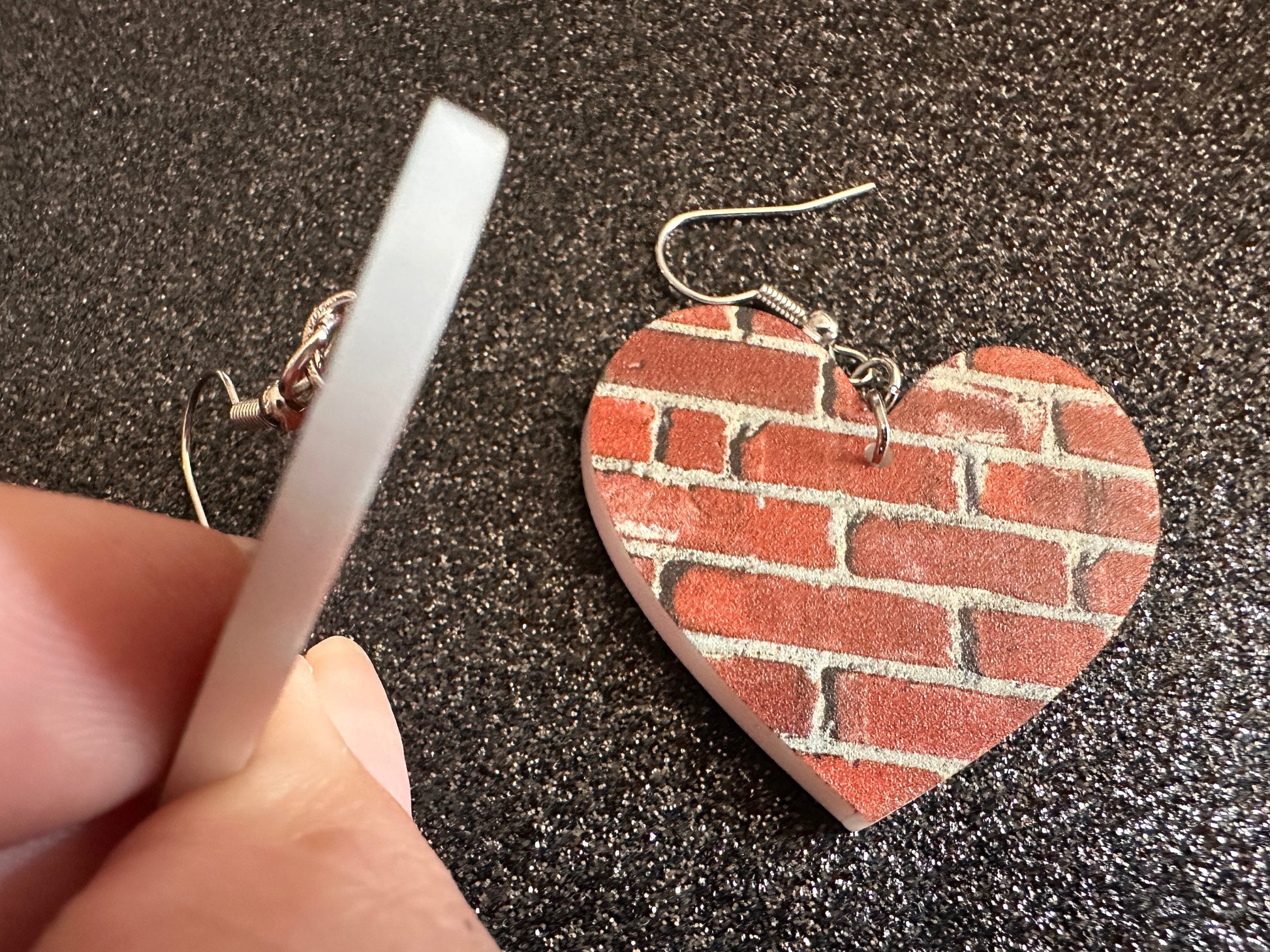 Red Brick Earrings: Laser Cut Acrylic Bricks, Brick Wall, Construction, Brick, Architecture, Building, Preppy, Best Gifts for Her/Him/Them