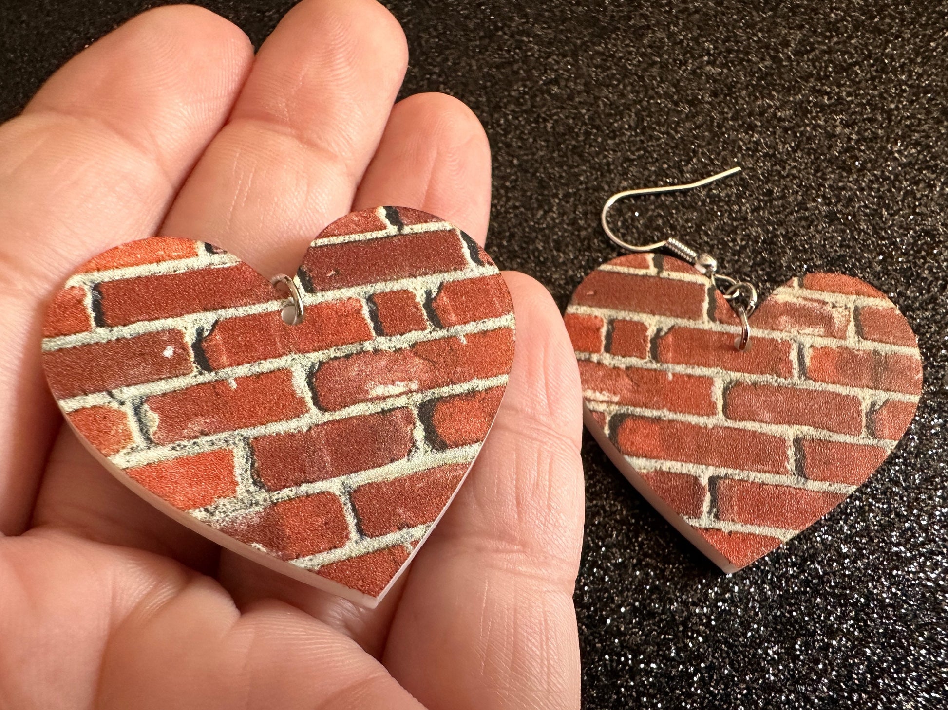 Red Brick Earrings: Laser Cut Acrylic Bricks, Brick Wall, Construction, Brick, Architecture, Building, Preppy, Best Gifts for Her/Him/Them