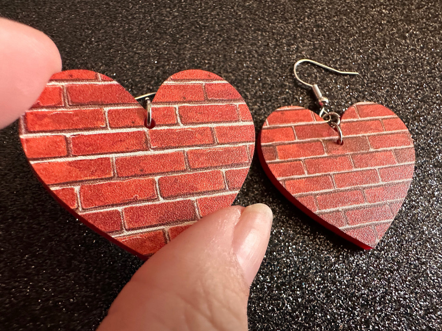 Red Brick Earrings: Laser Cut Acrylic Bricks, Brick Wall, Construction, Brick, Architecture, Building, Preppy, Best Gifts for Her/Him/Them