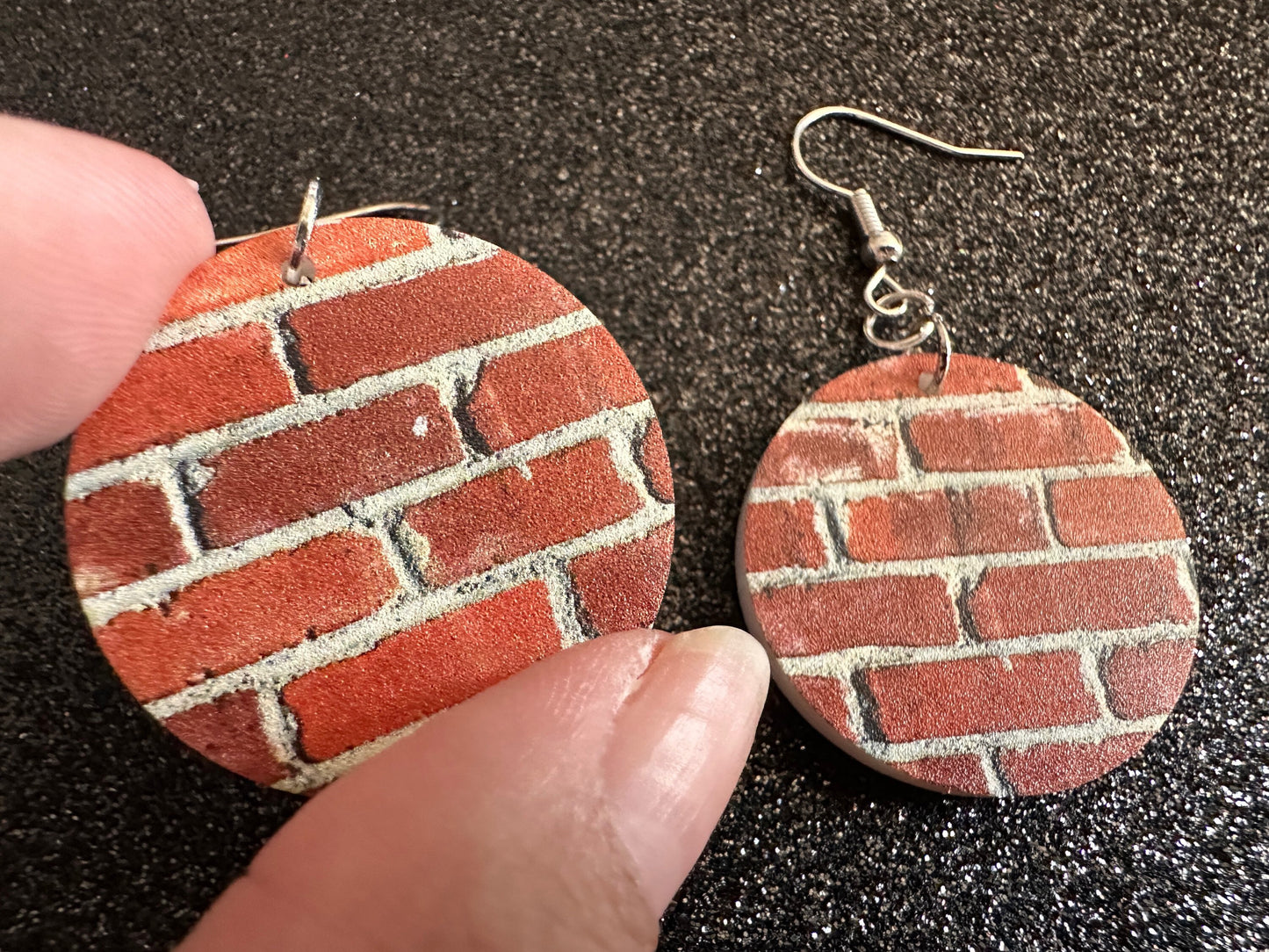 Red Brick Earrings: Laser Cut Acrylic Bricks, Brick Wall, Construction, Brick, Architecture, Building, Preppy, Best Gifts for Her/Him/Them