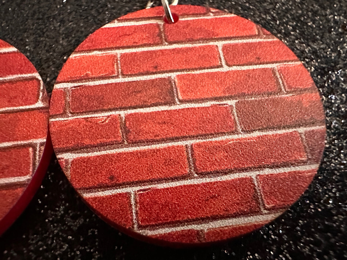 Red Brick Earrings: Laser Cut Acrylic Bricks, Brick Wall, Construction, Brick, Architecture, Building, Preppy, Best Gifts for Her/Him/Them