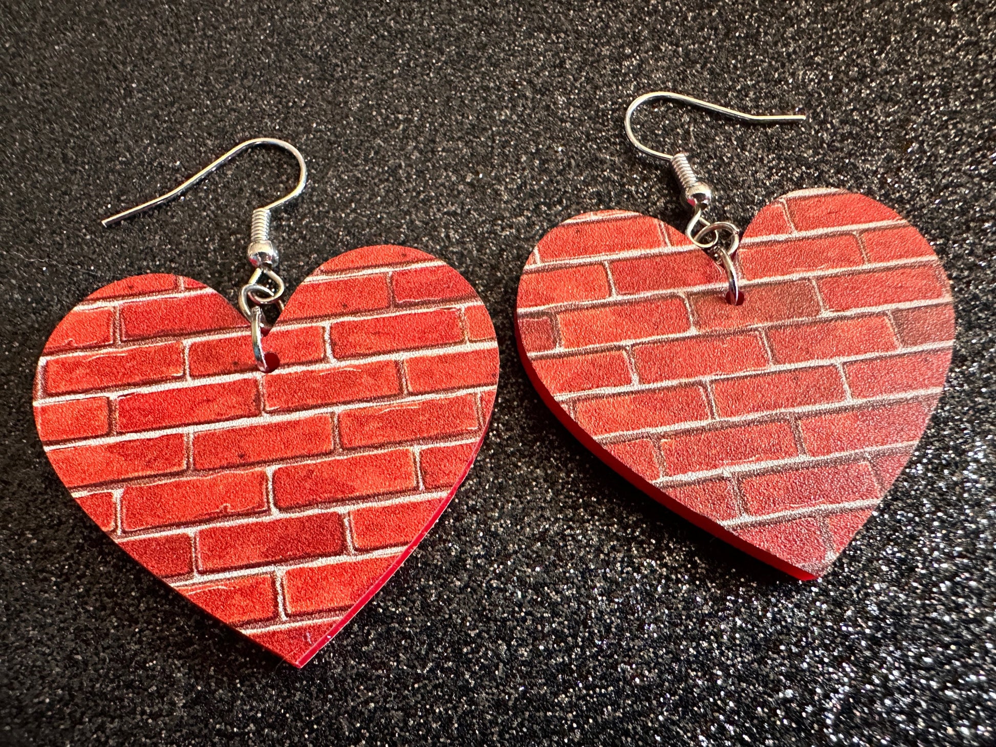 Red Brick Earrings: Laser Cut Acrylic Bricks, Brick Wall, Construction, Brick, Architecture, Building, Preppy, Best Gifts for Her/Him/Them