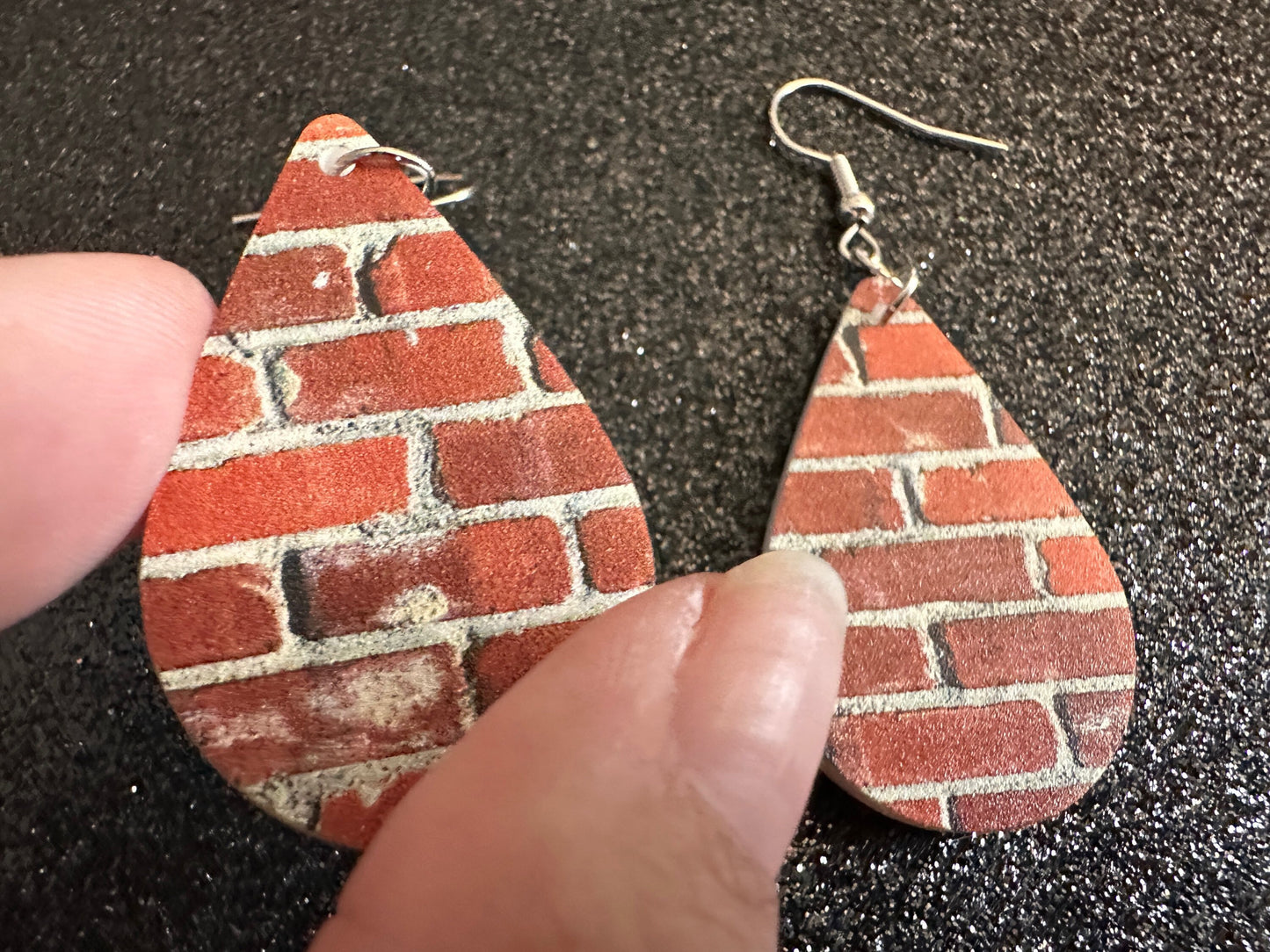 Red Brick Earrings: Laser Cut Acrylic Bricks, Brick Wall, Construction, Brick, Architecture, Building, Preppy, Best Gifts for Her/Him/Them