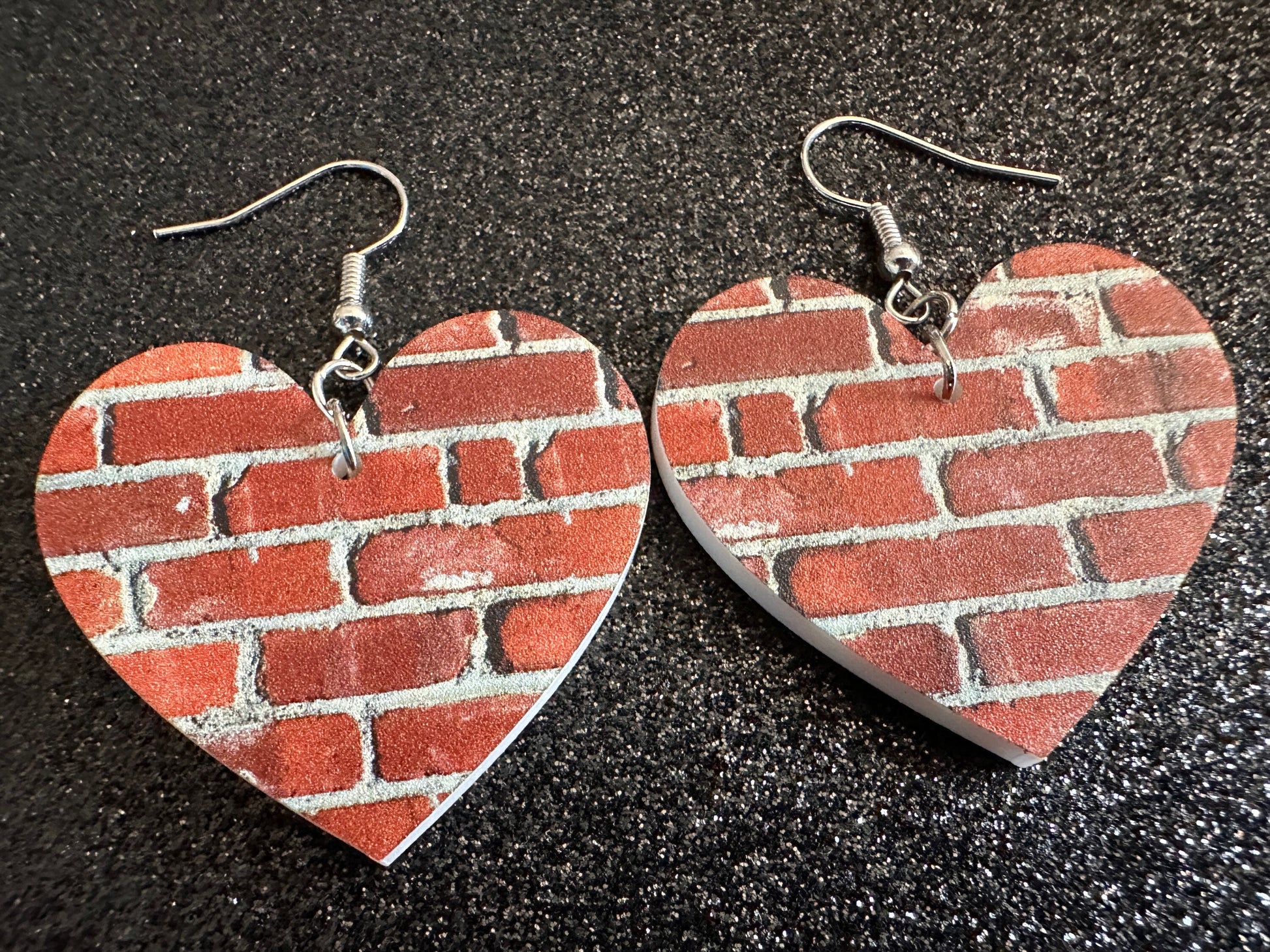 Red Brick Earrings: Laser Cut Acrylic Bricks, Brick Wall, Construction, Brick, Architecture, Building, Preppy, Best Gifts for Her/Him/Them