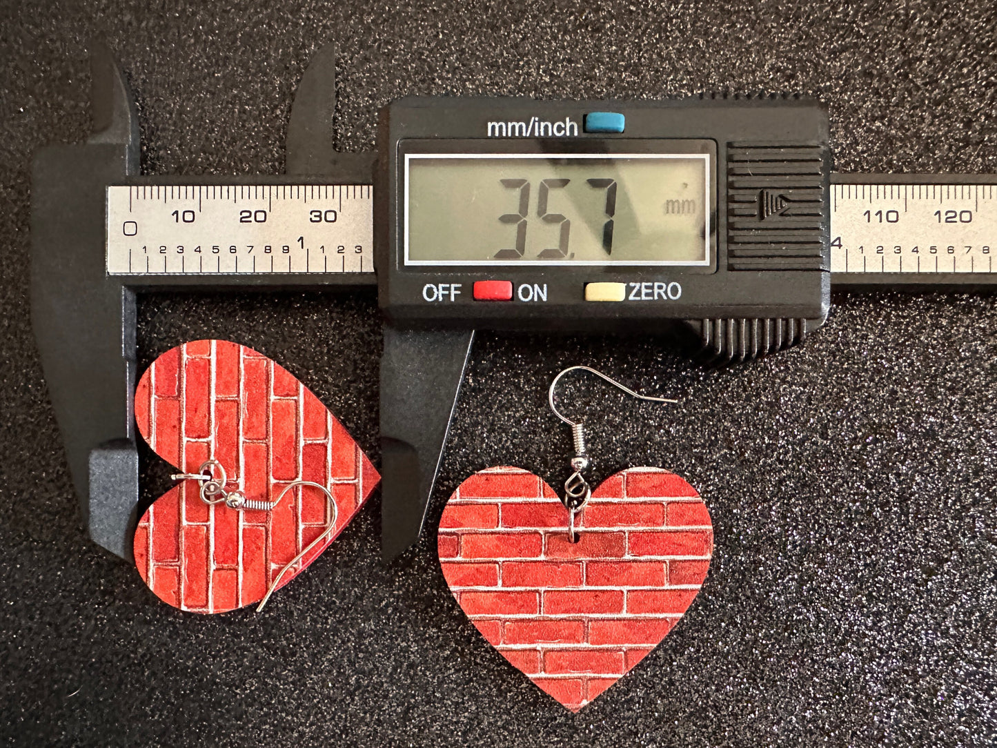 Red Brick Earrings: Laser Cut Acrylic Bricks, Brick Wall, Construction, Brick, Architecture, Building, Preppy, Best Gifts for Her/Him/Them