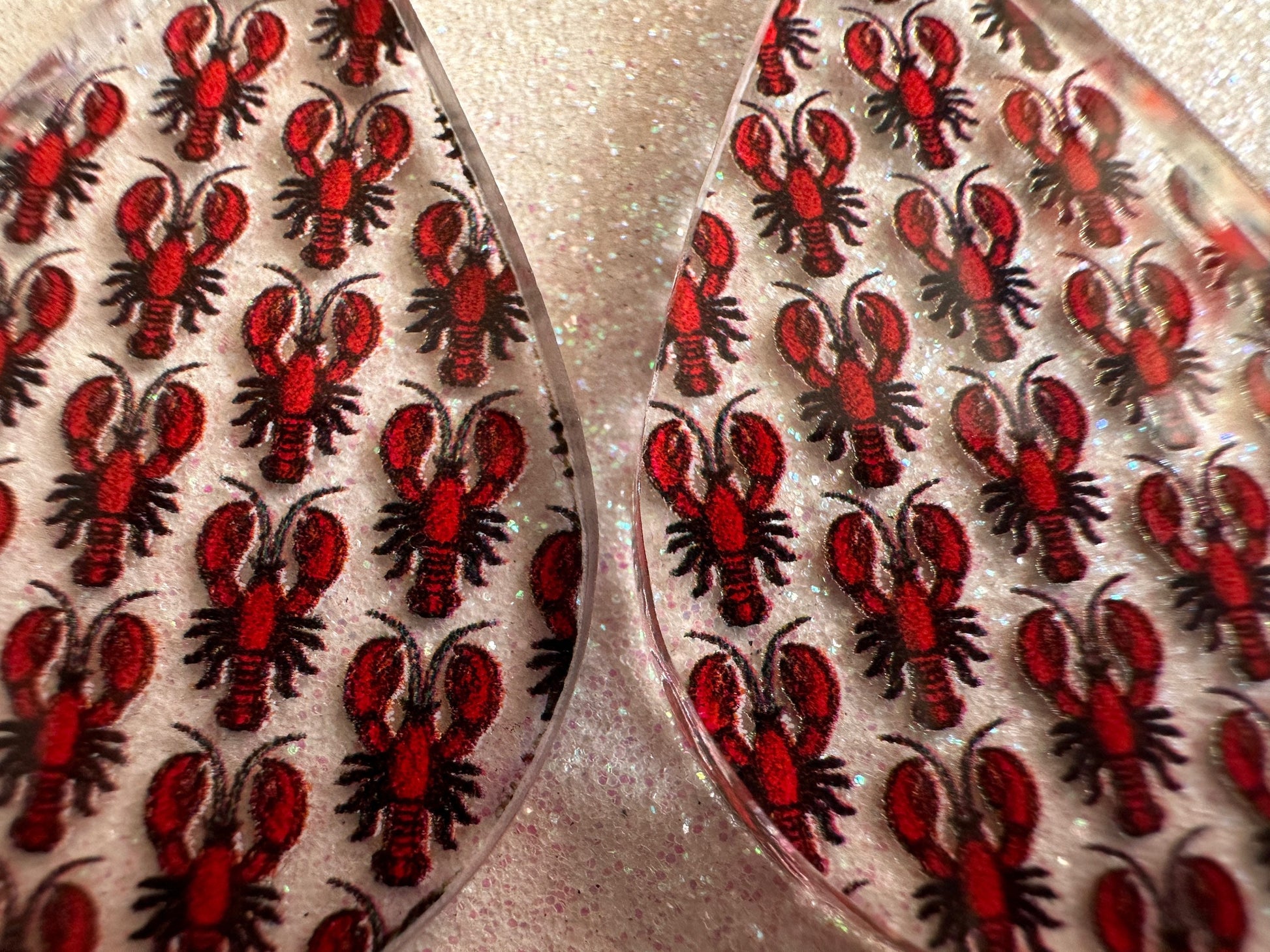 Red Lobster Earrings: Laser Cut Acrylic Lobsters, Aquarium, Ocean Animals, Sea Creatures, Fish Tank, Fisherman, BestGifts for Her/Him/Them
