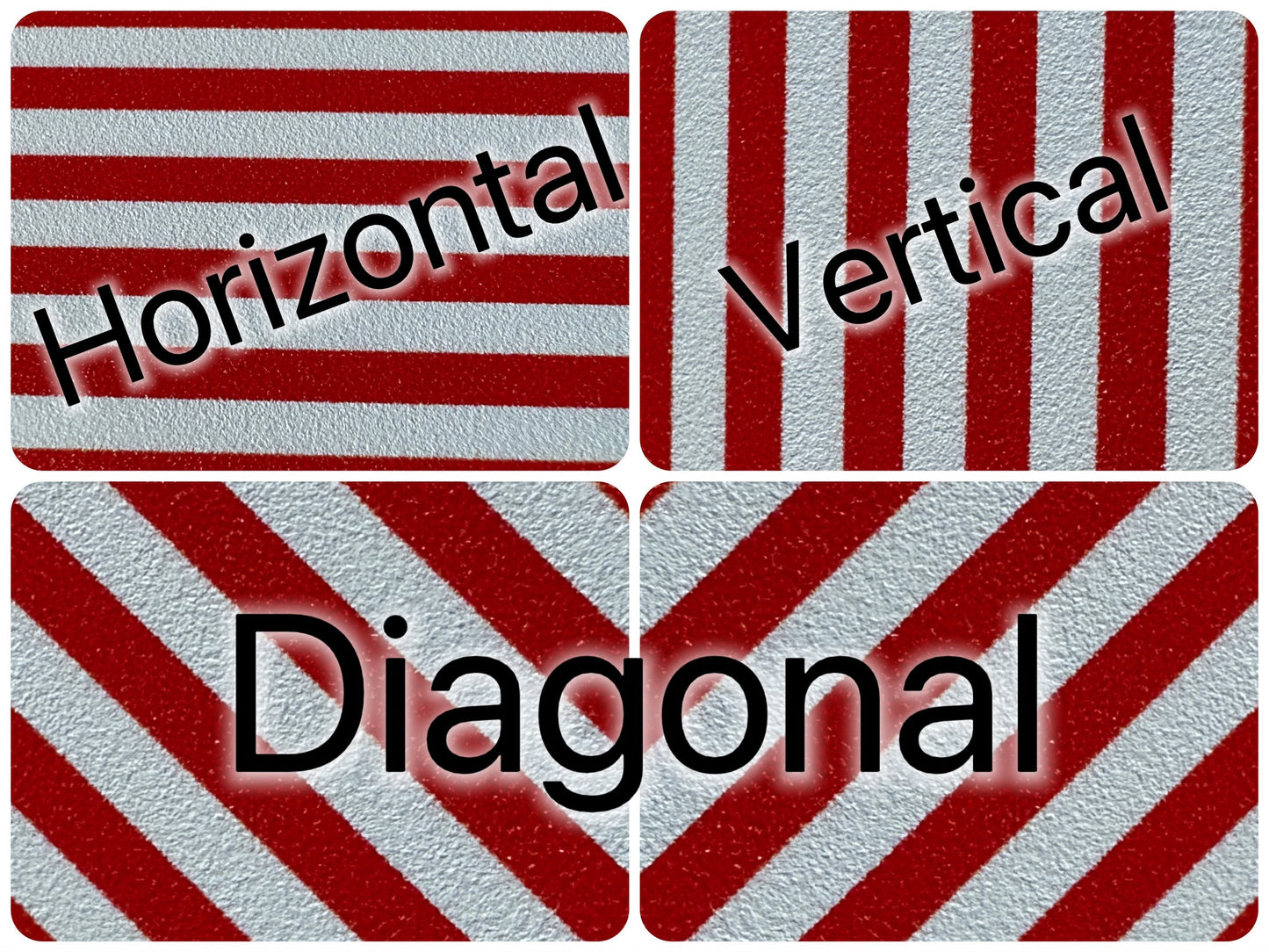 Red & White Stripe Earrings: Laser Cut Acrylic Stripes, Horizontal Stripes, Vertical Stripes, Diagonal Stripes, Best Gifts for Her/Him/Them