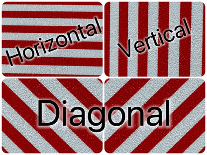 Red & White Stripe Earrings: Laser Cut Acrylic Stripes, Horizontal Stripes, Vertical Stripes, Diagonal Stripes, Best Gifts for Her/Him/Them