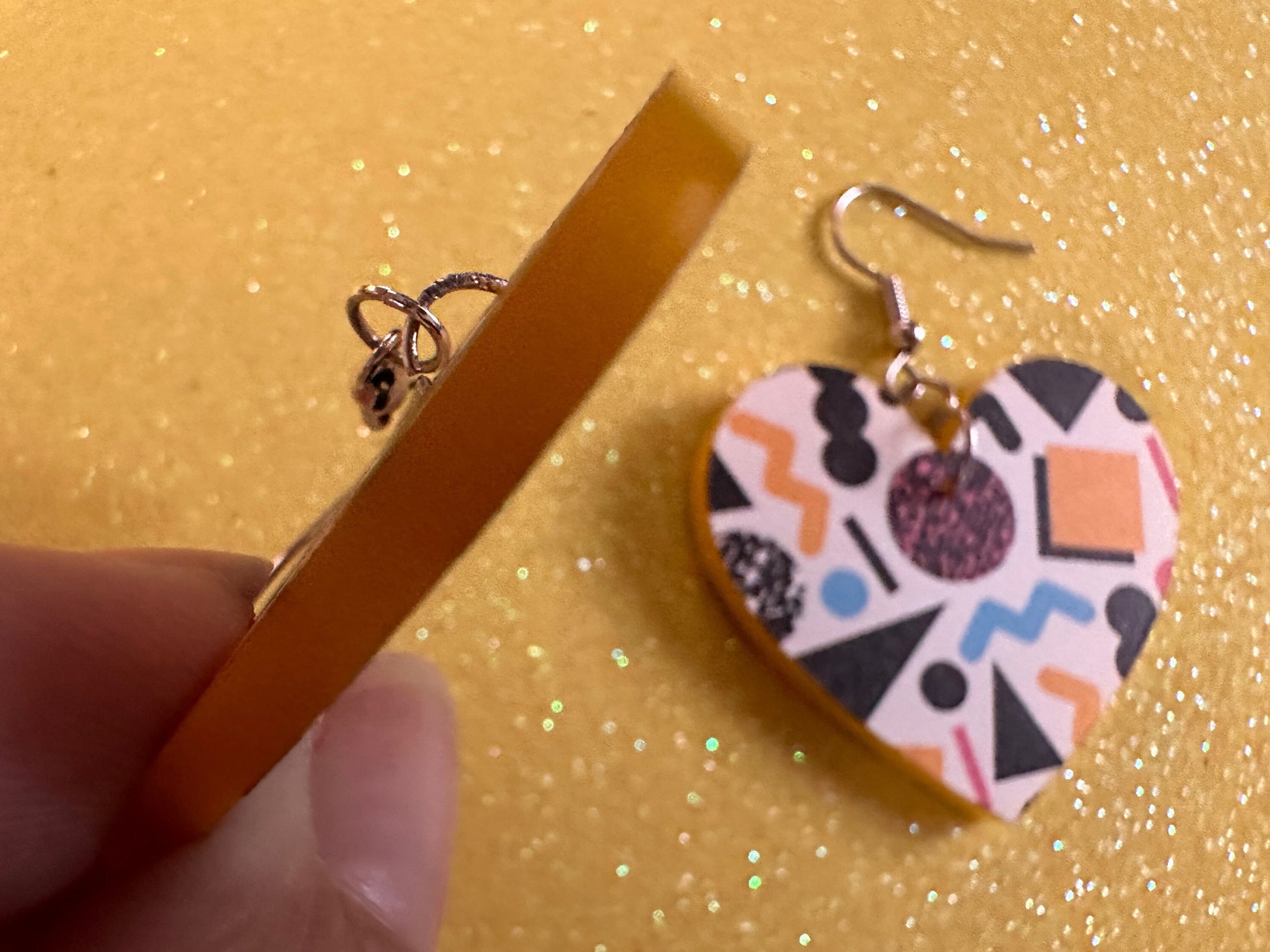 Retro Pettern Earrings: Laser Cut Acrylic Earrings, Colorful, Fun, Old School, Shapes, Colors, Patterns, Unique, Best Gifts for Her/Him/Them