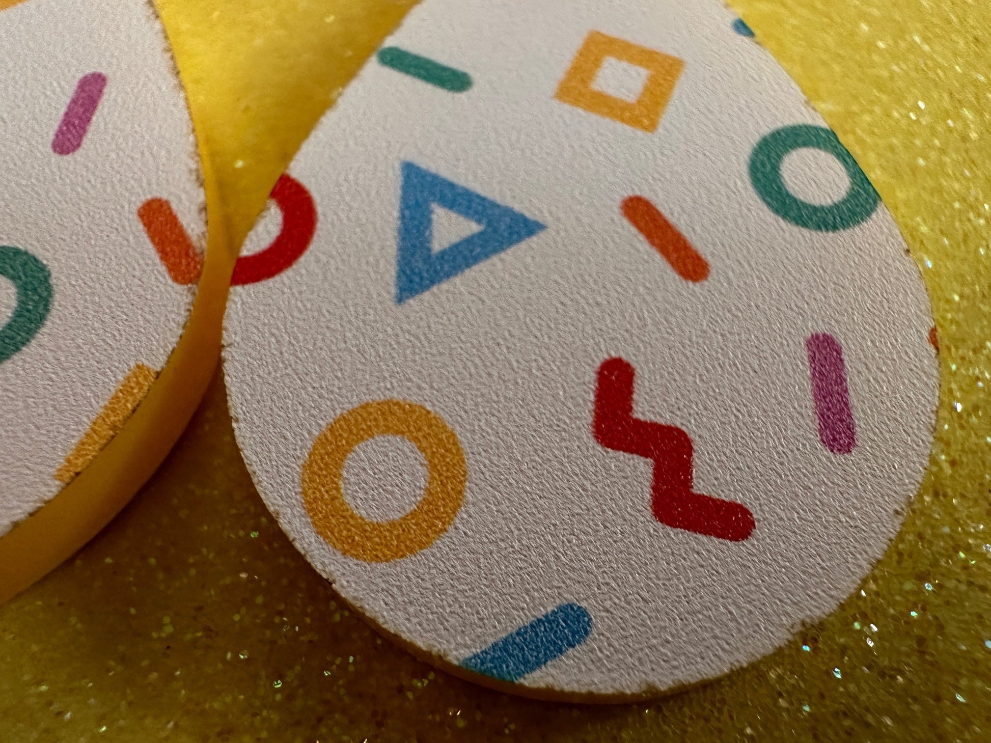 Retro Pettern Earrings: Laser Cut Acrylic Earrings, Colorful, Fun, Old School, Shapes, Colors, Patterns, Unique, Best Gifts for Her/Him/Them