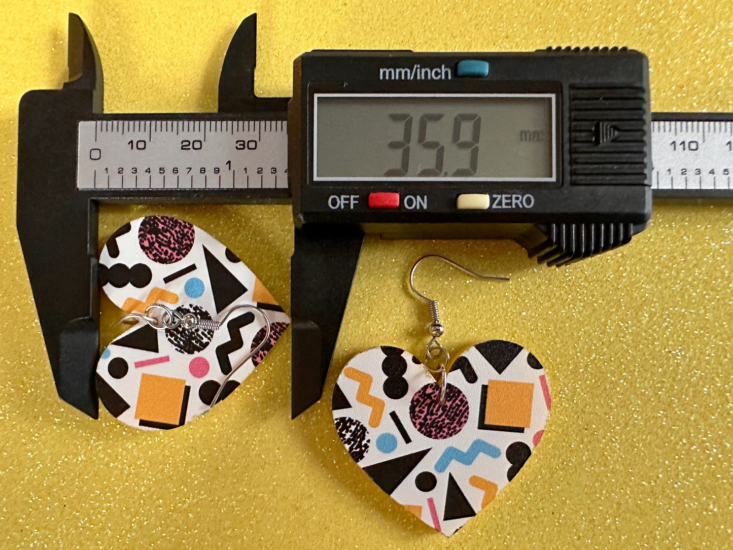 Retro Pettern Earrings: Laser Cut Acrylic Earrings, Colorful, Fun, Old School, Shapes, Colors, Patterns, Unique, Best Gifts for Her/Him/Them