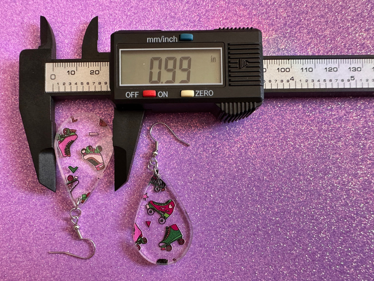 Roller Skating Earrings: Laser Cut Acrylic Rollerblades, Sports, Skate, Retro Hobby, Novelty Earrings, Costume, Best Gifts for Her/Him/Them