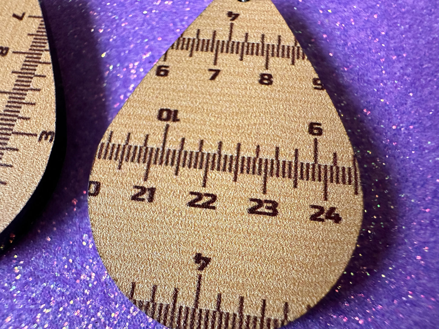 Ruler Earrings: Laser Cut Acrylic Rulers, Back to School, Teachers, Students, Inches, Math, Education, Metric, Best Gifts for Her/Him/Them