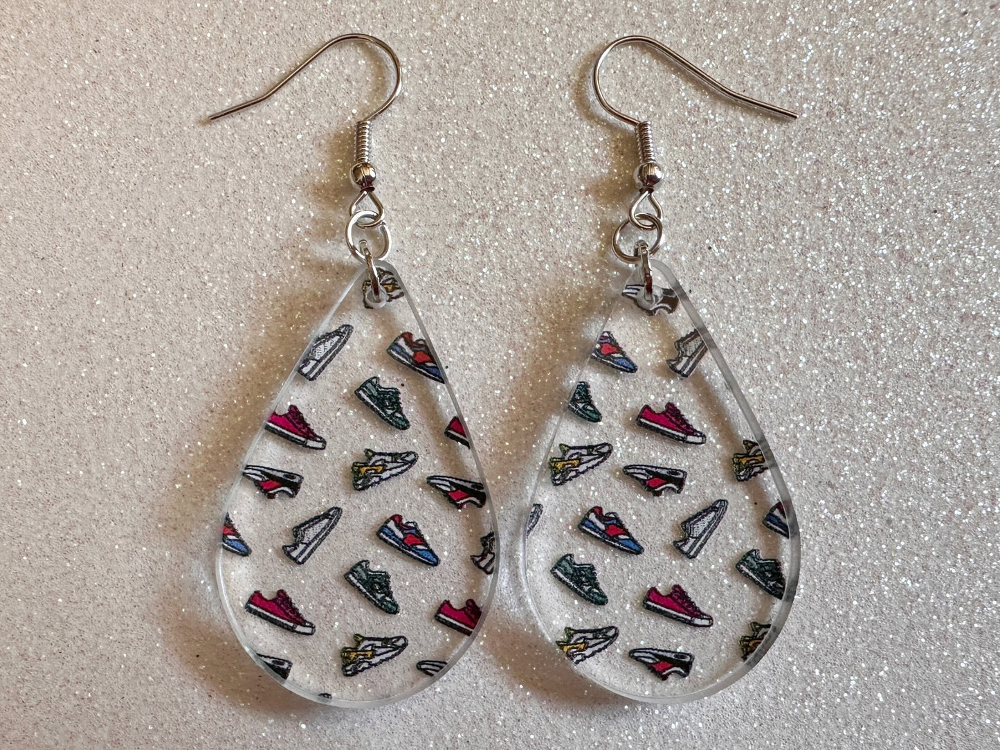 Running Shoes Earrings: Laser Cut Acrylic Shoes, Sports Shoes, Sneakers, Runner, Fashion, Track, Trainer, Sport, Best Gifts for Her/Him/Them