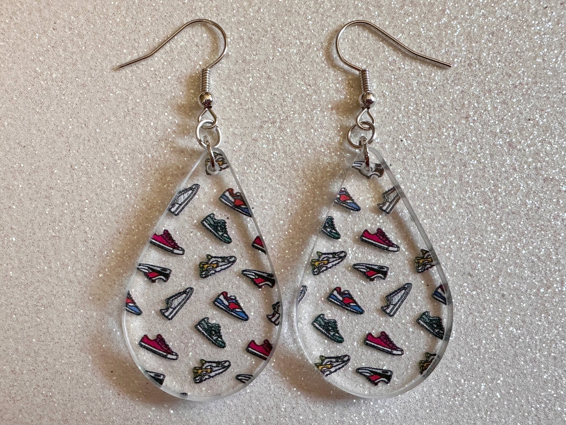 Running Shoes Earrings: Laser Cut Acrylic Shoes, Sports Shoes, Sneakers, Runner, Fashion, Track, Trainer, Sport, Best Gifts for Her/Him/Them