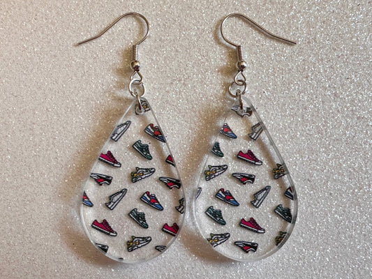 Running Shoes Earrings: Laser Cut Acrylic Shoes, Sports Shoes, Sneakers, Runner, Fashion, Track, Trainer, Sport, Best Gifts for Her/Him/Them