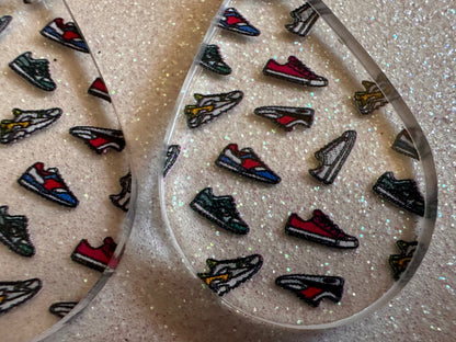Running Shoes Earrings: Laser Cut Acrylic Shoes, Sports Shoes, Sneakers, Runner, Fashion, Track, Trainer, Sport, Best Gifts for Her/Him/Them