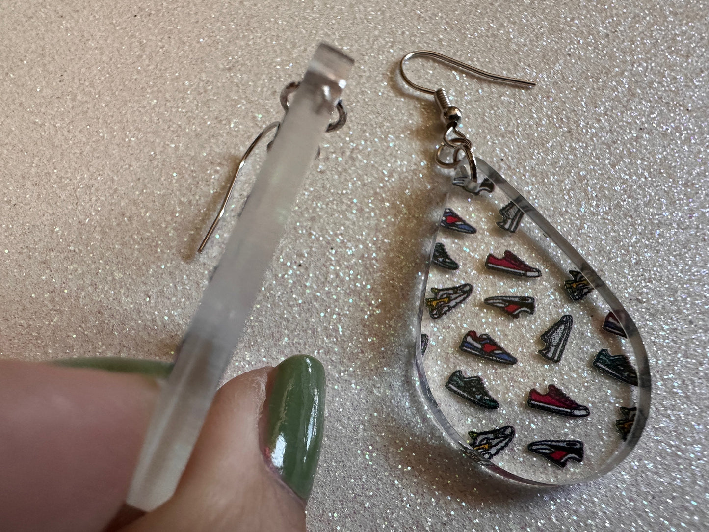 Running Shoes Earrings: Laser Cut Acrylic Shoes, Sports Shoes, Sneakers, Runner, Fashion, Track, Trainer, Sport, Best Gifts for Her/Him/Them