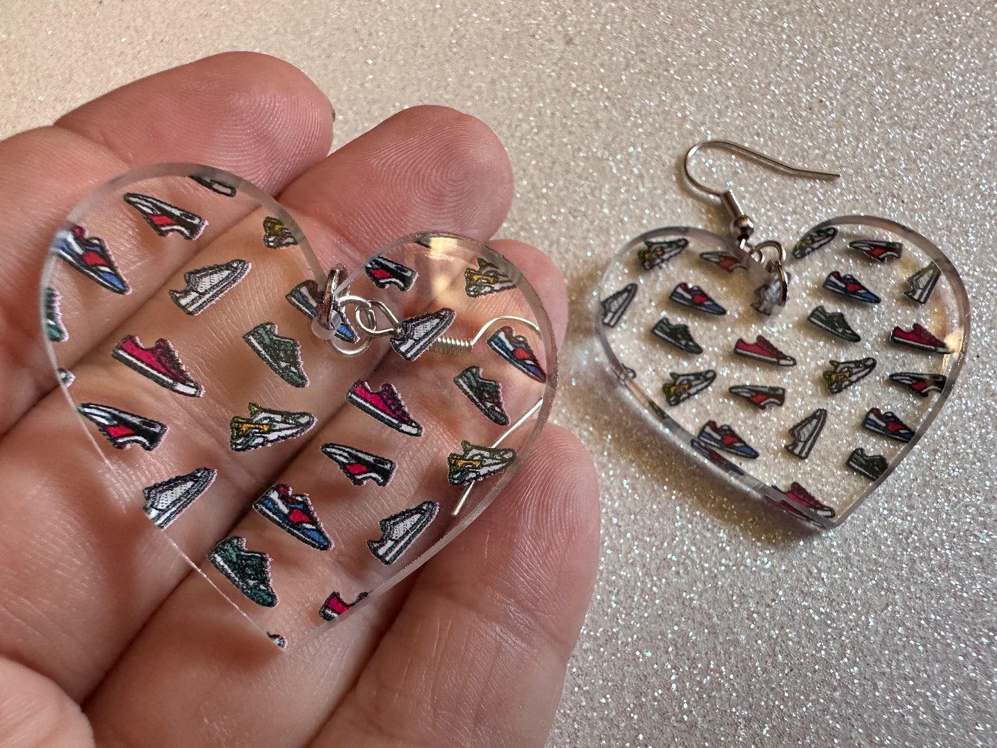 Running Shoes Earrings: Laser Cut Acrylic Shoes, Sports Shoes, Sneakers, Runner, Fashion, Track, Trainer, Sport, Best Gifts for Her/Him/Them