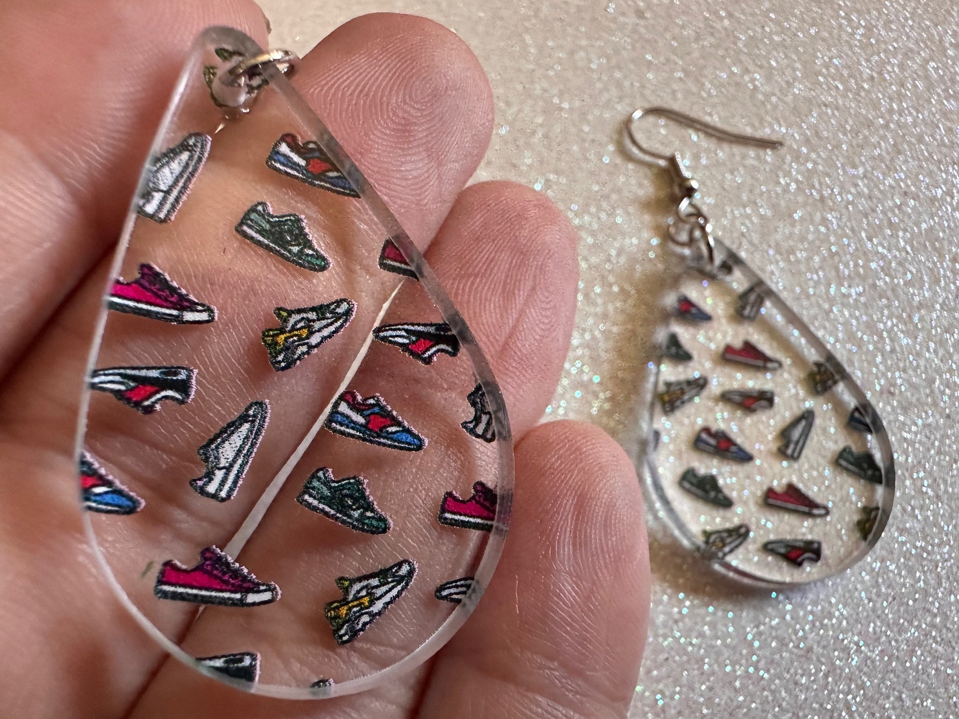 Running Shoes Earrings: Laser Cut Acrylic Shoes, Sports Shoes, Sneakers, Runner, Fashion, Track, Trainer, Sport, Best Gifts for Her/Him/Them