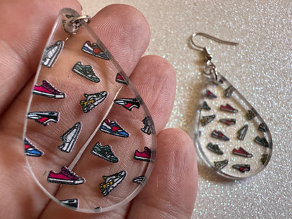 Running Shoes Earrings: Laser Cut Acrylic Shoes, Sports Shoes, Sneakers, Runner, Fashion, Track, Trainer, Sport, Best Gifts for Her/Him/Them