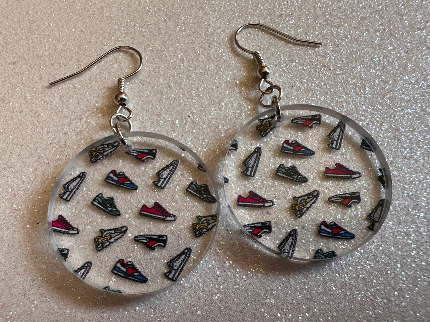 Running Shoes Earrings: Laser Cut Acrylic Shoes, Sports Shoes, Sneakers, Runner, Fashion, Track, Trainer, Sport, Best Gifts for Her/Him/Them