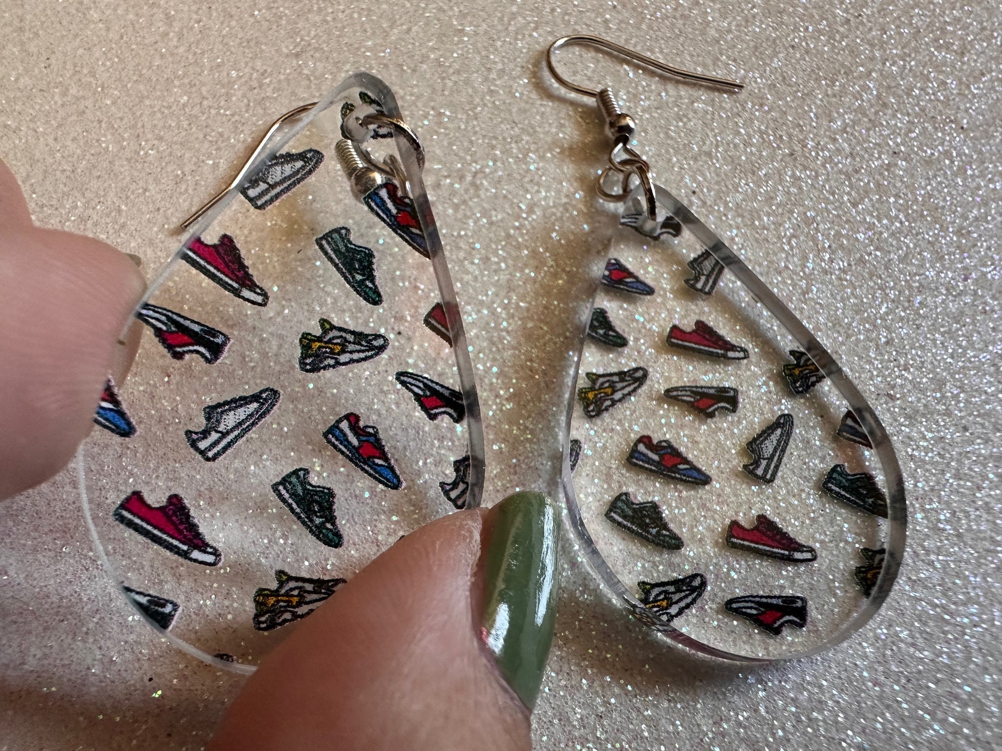 Running Shoes Earrings: Laser Cut Acrylic Shoes, Sports Shoes, Sneakers, Runner, Fashion, Track, Trainer, Sport, Best Gifts for Her/Him/Them