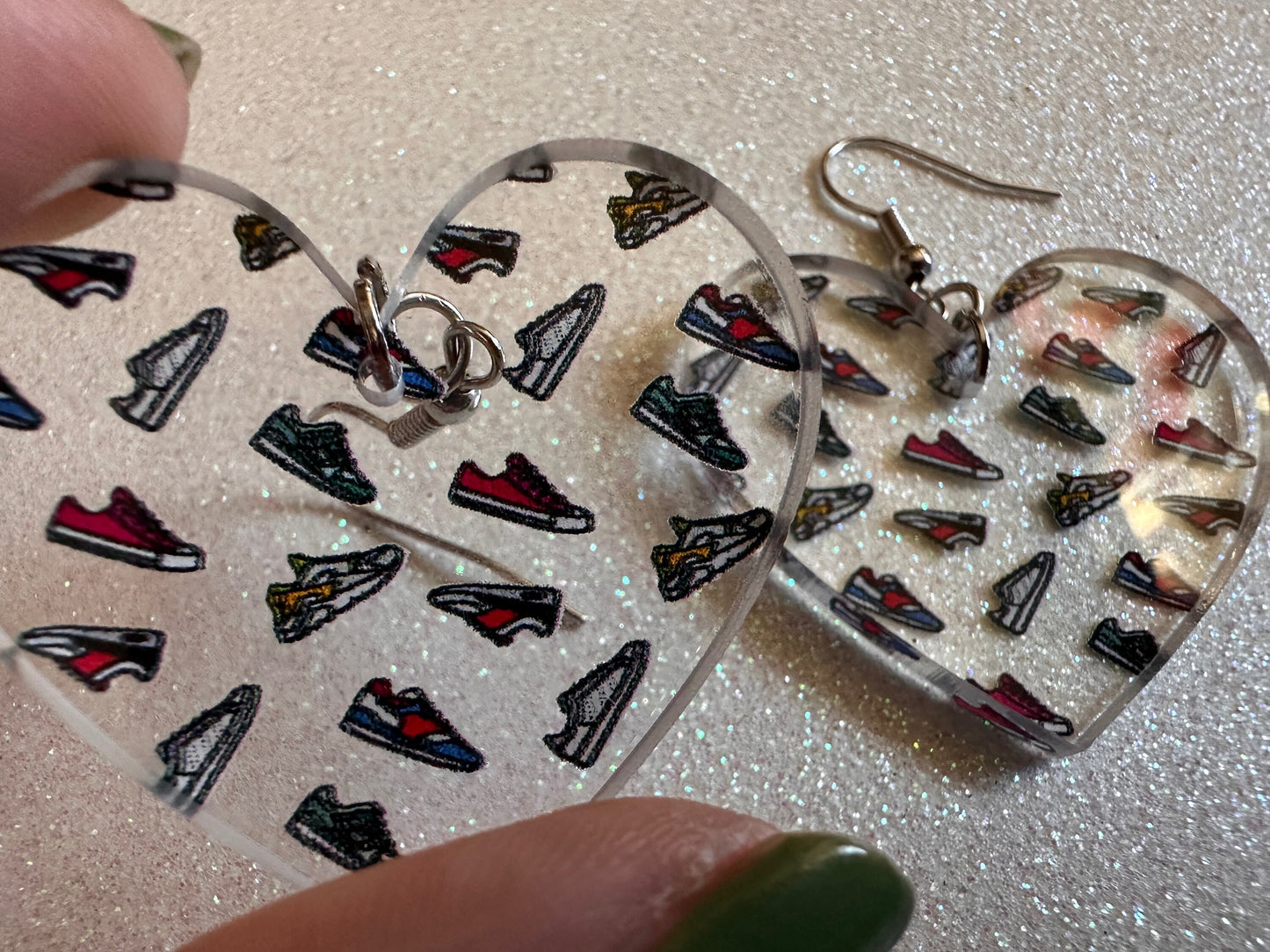 Running Shoes Earrings: Laser Cut Acrylic Shoes, Sports Shoes, Sneakers, Runner, Fashion, Track, Trainer, Sport, Best Gifts for Her/Him/Them
