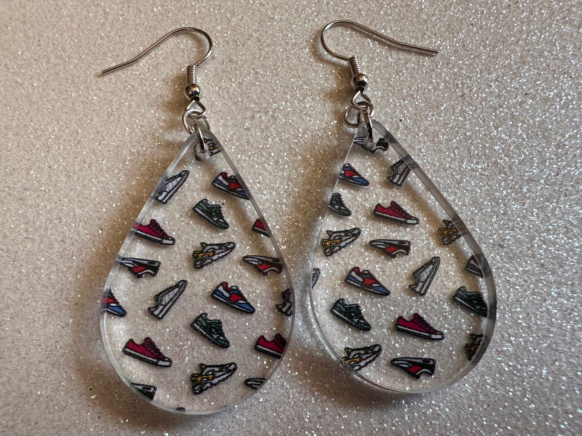 Running Shoes Earrings: Laser Cut Acrylic Shoes, Sports Shoes, Sneakers, Runner, Fashion, Track, Trainer, Sport, Best Gifts for Her/Him/Them
