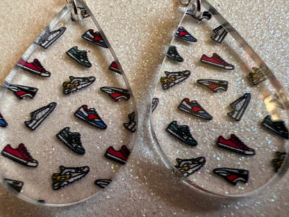Running Shoes Earrings: Laser Cut Acrylic Shoes, Sports Shoes, Sneakers, Runner, Fashion, Track, Trainer, Sport, Best Gifts for Her/Him/Them